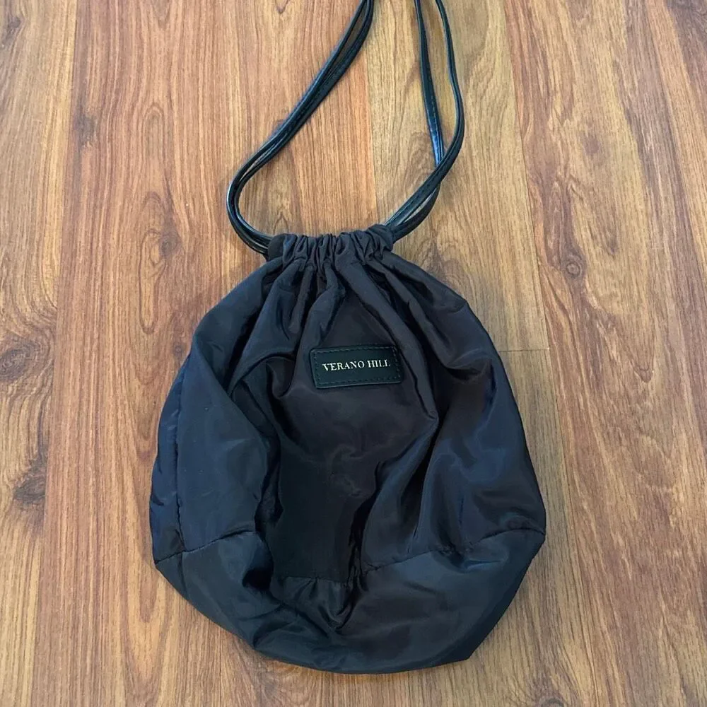 Verano Hill black cute bucket bag drawstring bag pouch